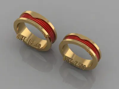 FASION RING 3D model 7