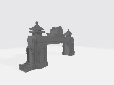 Secret City Gate 3D print model
