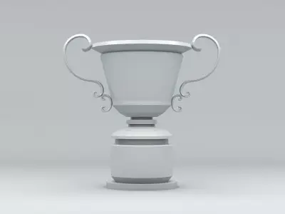 Sport Trophy Low-poly 3D model
