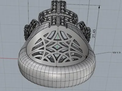 Bulgari Bvlgari ring  3D print model