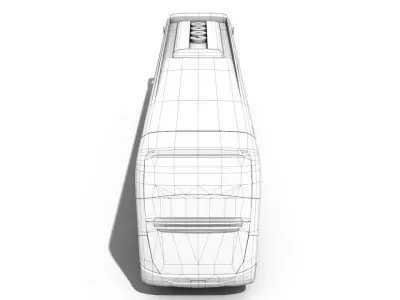 Highway Bus Low-poly 3D model