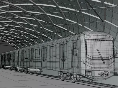 Sofia metro station 3D model
