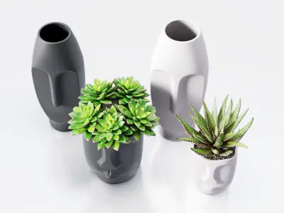 Decor set vase  3D model