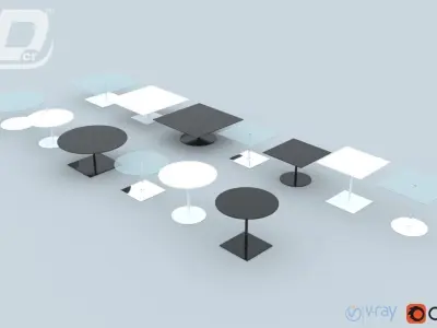 Belen Table Set 3D model