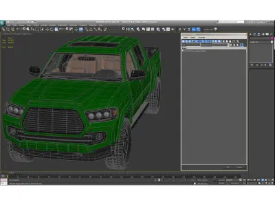Generic Pickup Simple Interior 3D model