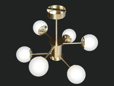 Elegance in Illumination - Modern Chandelier Design 3D model