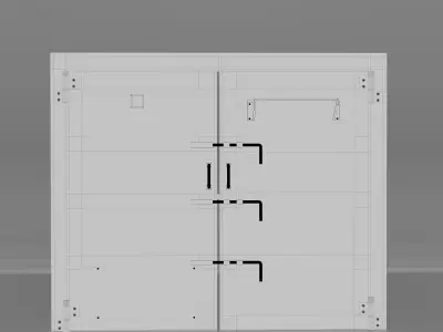 Photorealistic Door 3D Model  PBR Textured Maya  Free 3D model