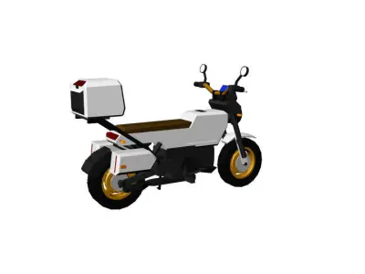 Sporty Cruiser Motorcycle Low-poly 3D model