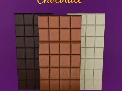 Chocolate Bar Free low-poly 3D model