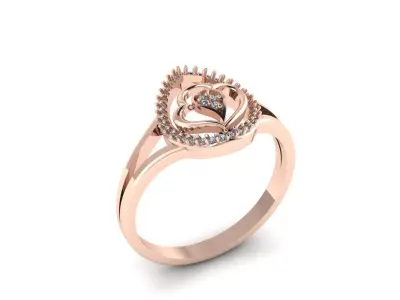 Jewelry Diamond Ring 3D Print Model 3D print model 30