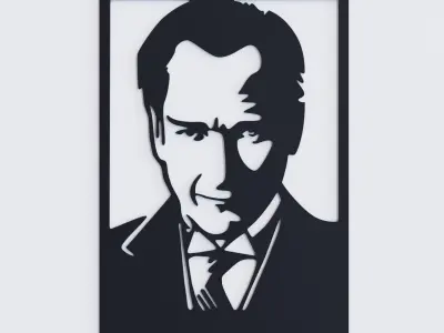 Ataturk Wall Decor 3D model