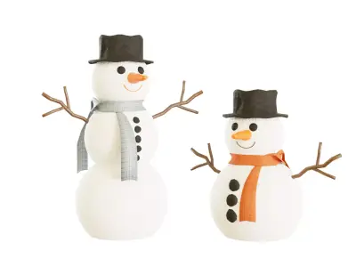 FREE Snowman Christmas and New years thank gift Free 3D model