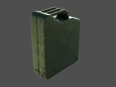 Fuel canister 01 Low-poly 3D model