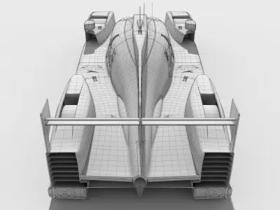 Dallara P217 - LMP2 WEC-ELMS Low-poly 3D model