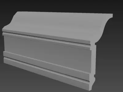 Cornice Moulding Low-poly 3D model