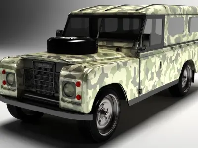 Land Rover 1990 3D model