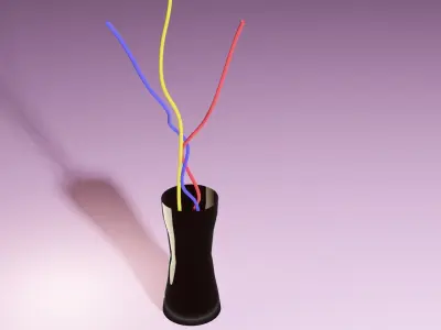 DECORATIVE GLASS VASE Free low-poly 3D model