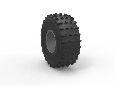 Offroad wheel 41 Scale 1 to 20 3D print model