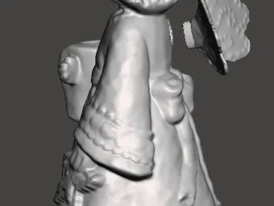 Christmas angel optional light holder 3D print model