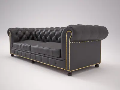 Classic Vintage Sofa 3D model