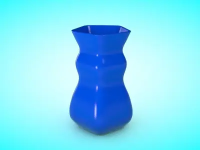 Vase 3 Low-poly 3D model