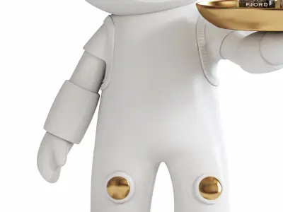 Rabbit Modern Sculpture Space 3D model