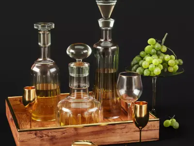 Kitchen Decorative set 042 3D model