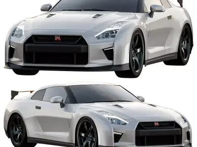 Nissan GTR R35 Vray Corona 3D model