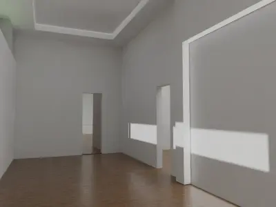 Modern Livable Home Low-poly 3D model