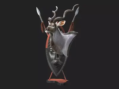 Kudu Trophy 3D model