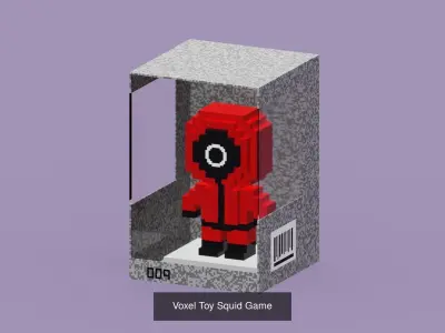 Voxel Toys Squid Game 3D Model Collection