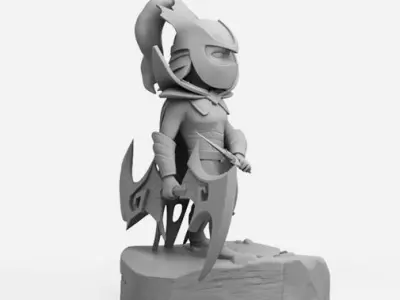 Phantom Assassin Chibi - DOTA 2 - 3D Print Collection 3D print model
