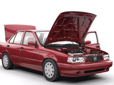 NISSAN TSURU 2004  Low-poly 3D model