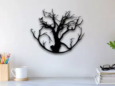 Tree Wall Art 3D print model 3