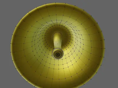 Simple Gold Bell with Animation Free low-poly 3D model