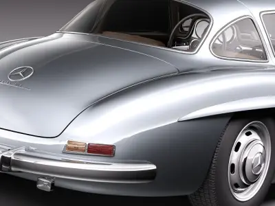 Mercedes Benz 300 SL Gullwing 3D model
