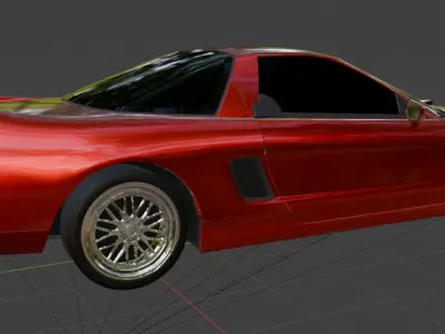 Animated Honda NSX 3D 3D model