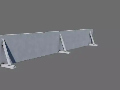 Football Soccer Advertising Sign Billboard Low-poly 3D model