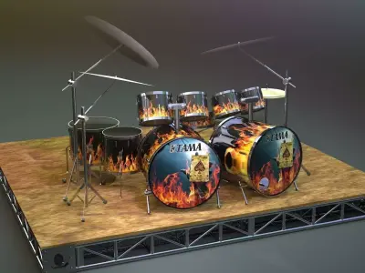 Drum kit 3D model