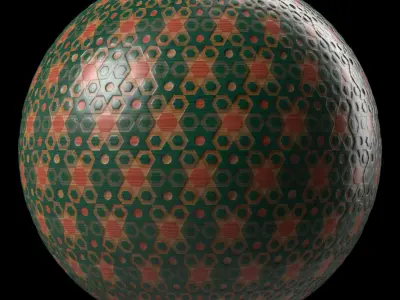 Wood Materials 12- Decorative Wood panel Seamless Pbr 4k Low-poly 3D model