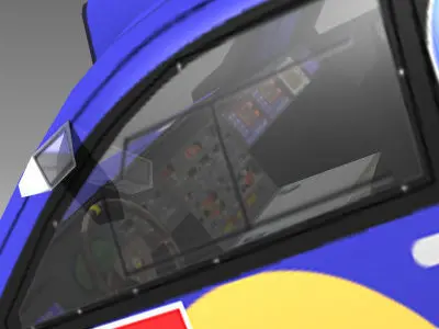 Volkswagen Touareg Rally 3 Low-poly 3D model