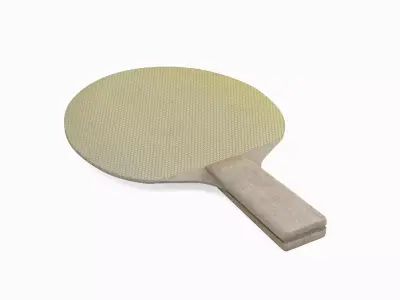 Table Tennis Racket 03 Low-poly 3D model
