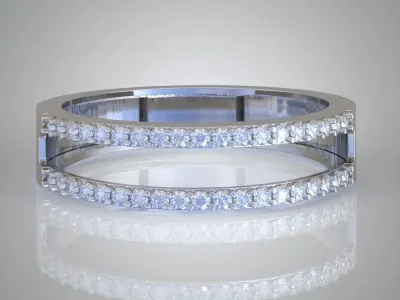 Diamond ring 0546 3D printable model Free 3D print model