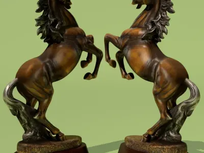 Horse Statuette 2B 3D model