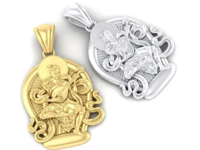 Necklaces Buddha 3D print model