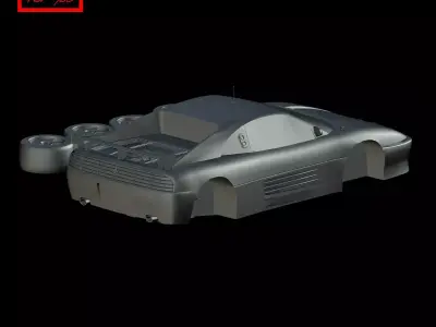 Ferrari 348 GT-C LM 1994 3D print model