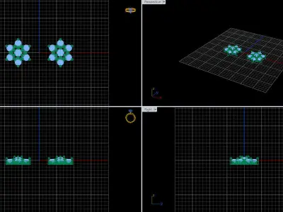 minimal and cute earring s 3D print model