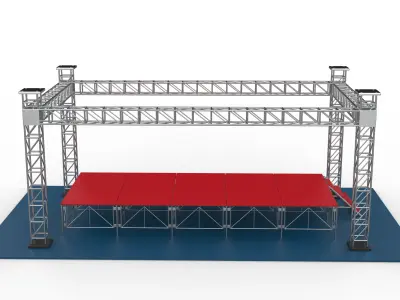 rigging Stage  3D model