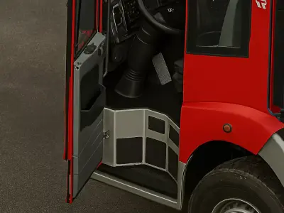 German Fire Ladder  3D model