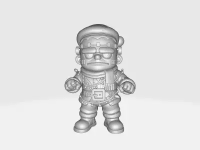 Festive Frankenstein Christmas Monster Holiday Frankenstein  3D print model